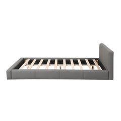 Stylish Upholstered Bed With Birch Wood Frame