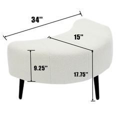 42.5' Single Sofa Chair in White
