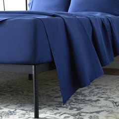 Weekender 3-Piece Microfiber Bed Sheet Set - Twin Blue