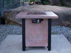 25" H Outdoor Patio Propane Gas Fire Pit Table - 50,000 BTU High-temperature-resistant