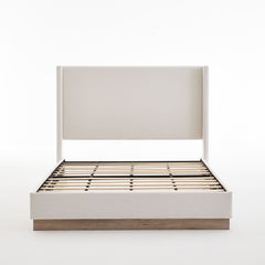 Hosford - Minimalist Upholstered Wingback Bed