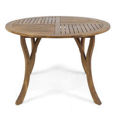 Outdoor Dining Set – Acacia Wood Hermosa Table & Wicker Chairs