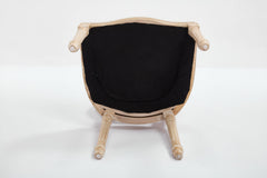 French Country Dining Chairs Set of 2 with Upholstered Round Back
