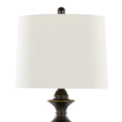 Montgomery 29" Contemporary Metal Table Lamp Set of 2 in Oil Rubbed Bronze