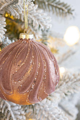 Decorative Hanging Glass Christmas Ball Ornaments - Set of 6