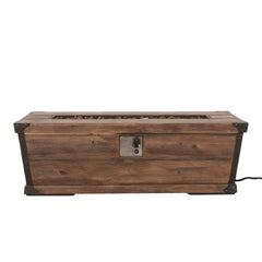 56" Outdoor Patio Rectangle Gas Burning MgO Fire Pit