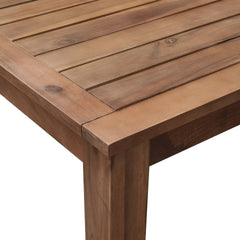 U_Style 7 Pieces Acacia Wood Outdoor Dining Set with Cushions