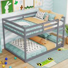 Full Over Full Bunk Bed Low-to-ground Bunk Bed