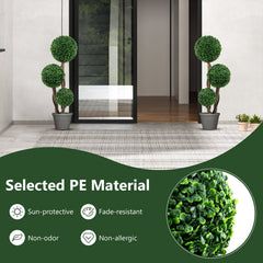 36 Inch Tall Artificial Boxwood Topiary Tree in Pot