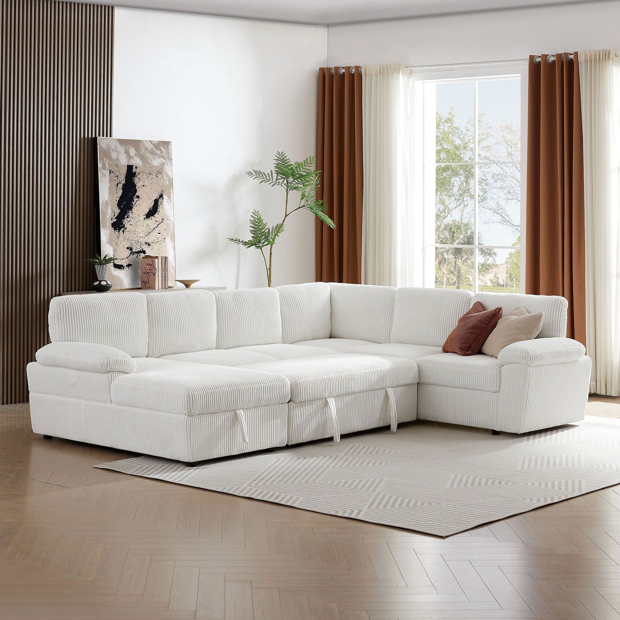 oversized modular sofa with storage