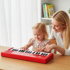 37 Keys Kids Piano Keyboard with 8 Rhythms and Microphone