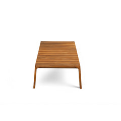 Acacia Wood Outdoor Sofa Set for 4 with Cushions and Coffee Table