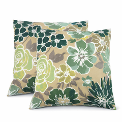 2 Pack Outdoor Throw Pillows, Waterproof & Fade-Resistant