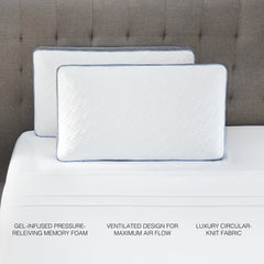 Restonic ComfortCare Hybrid Euro Top Mattress King Size with 12-Piece Bedding Set