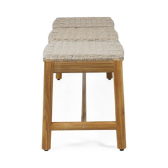 Acacia Wood 3 Seater Bench Outdoor Patio