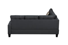 6-Piece Upholstered Sectional Sofa Grey