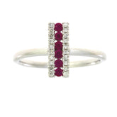 .30ct Ruby Diamond Ring 14KT White Gold
