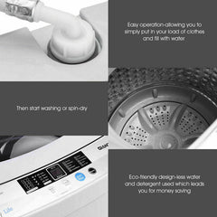 12 lbs Full-Auto Washer with 10 Settings