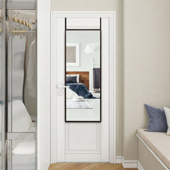 Full Length Metal Door Mirror with Adjustable Hook