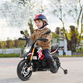 12V Kids Ride-On Motorcycle Aprilia Licensed with Sounds and Music-Red