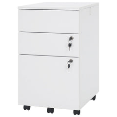 3 Drawer Filing Cabinet Locking Pedestal Desk