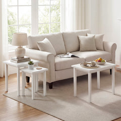 3-Piece Farmhouse Rectangle Side Table Set for Living Room