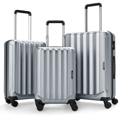 3-Piece Hardside Luggage Set (20/24/28 Inch) Lightweight with 3-Digital Lock