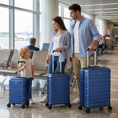 3-Piece Hardside Luggage Set Lightweight Hardside Suitcases with 8-Spinner Wheels