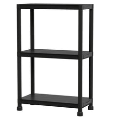 4-Tier Heavy-Duty Plastic Storage Shelves Freestanding Garage Shelving Unit