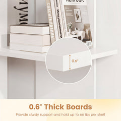 3 Tier Wooden Bookshelf with Anti-Tipping Kit