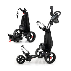 3 Wheel Golf Bag Cart with Adjustable Handle and 9 Speed Settings