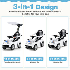 3 in 1 Push Car for Toddler Stroller Sliding Walking Car for Boys and Girls