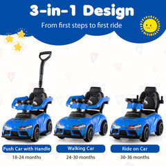 3-in-1 Toyota Licensed Foot-to-Floor Stroller Sliding Walking Toy
