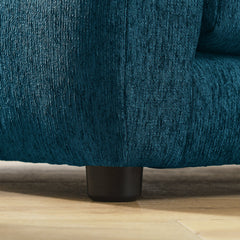 Soft Comfortable Pet Sofa with Backrest and Armrests in Blue