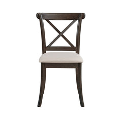 Wooden Dining Table Set (1 Table with 4 Chairs) Brown