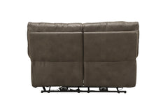 Harumi Gray Fabric Power Motion Loveseat With USB