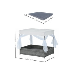 Dog Bed With Curtain
