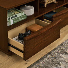 63' Mid-Century Modern TV Stand for TVs up to 75' Walnut
