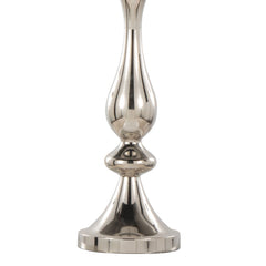 Topaz 27' Contemporary Metal Table Lamp in Polished Nickel with Clear K9 Crystal