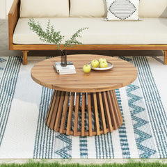 Acacia Wood Patio Coffee Table
