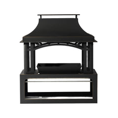Alora 40-Inch Outdoor Steel Wood-Burning Backyard Fireplace Fire Pit (SAK45758)
