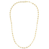 14k Yellow Gold Necklace with Polished Circles