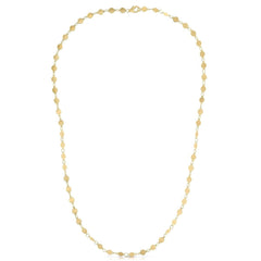 14k Yellow Gold Necklace with Polished Circles