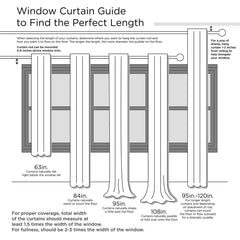Twist Tab Total Blackout Window Curtain Panel Champagne 50x95