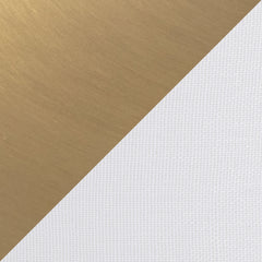 Bounty 62' Contemporary Metal Floor Lamp in Gold with White Linen Shade