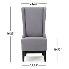 Alight Upholstered Dining Chair With High Back And Birch Wood Legs (Set of 2)