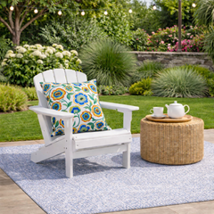 2 Pack Outdoor Throw Pillows - Vintage Floral, 18x18 Inch