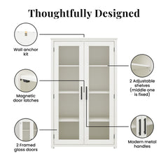Lulu - Curio Cabinet - White Oak