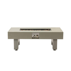 Alora 42-Inch 50K BTU Iron Liquid Propane Fire Pit Table With Glass Stones (SAK63845)