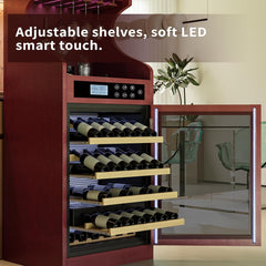 Luxury 43-Bottle Freestanding Low Noise Wine Cooler Cabinet (SAK56084)